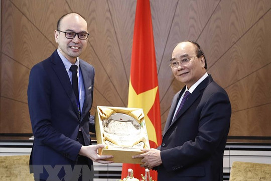 Chủ tịch nước Nguyễn Xuân Phúc tiếp Đồng sáng lập Công ty Traveloka