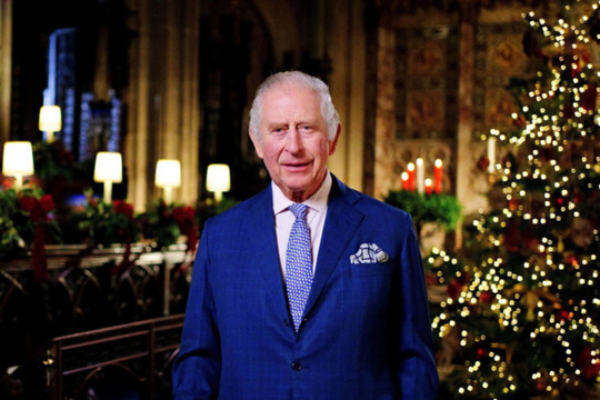 Vua Vương quốc Anh Charles III gửi đi thông điệp Giáng sinh đầu tiên