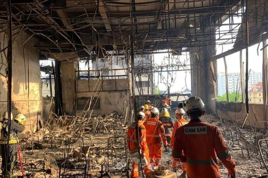 Cháy sòng bài tại Campuchia: Kết thúc cứu hộ, có 83 trường hợp thương vong