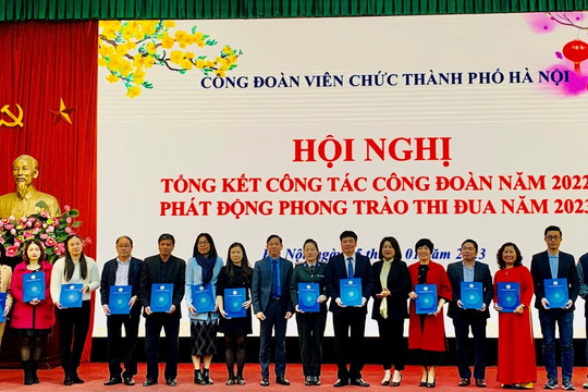 Công đoàn viên chức thành phố Hà Nội phát động phong trào thi đua năm 2023