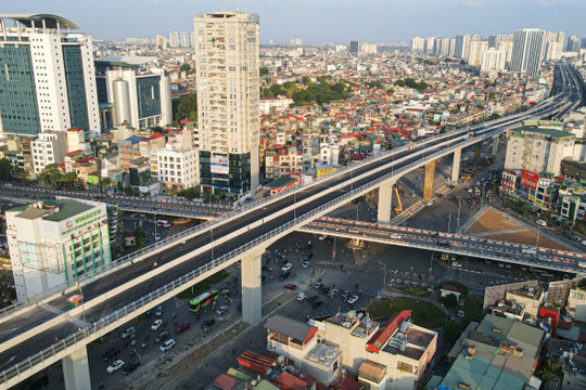 Vành đai 2 trên cao của Hà Nội sẽ thông xe vào ngày 11-1-2023