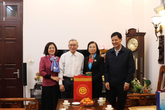 Đồng chí Phạm Thị Thanh Mai thăm, tặng quà Tết tại quận Đống Đa