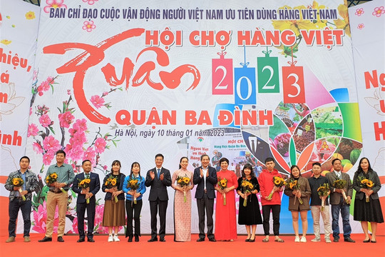 60 sản phẩm OCOP tham gia Hội chợ hàng Việt quận Ba Đình Xuân Quý Mão 2023