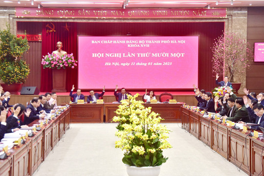 Thành ủy Hà Nội thảo luận, đề xuất các nội dung trọng điểm để lãnh đạo, chỉ đạo trong năm 2023