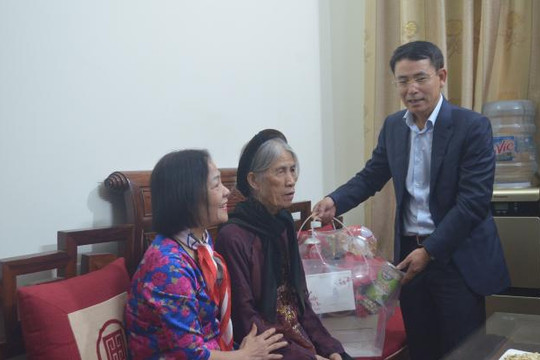 Lãnh đạo thành phố chúc Tết gia đình chính sách, người có công tại huyện Mê Linh