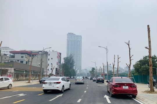 Phân luồng giao thông đường Huỳnh Thúc Kháng kéo dài