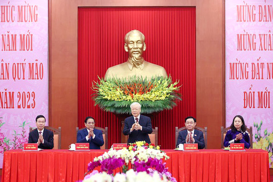 Phát biểu của Tổng Bí thư Nguyễn Phú Trọng chúc Tết lãnh đạo, nguyên lãnh đạo Đảng, Nhà nước