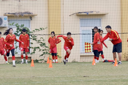 U20 nữ Việt Nam tập trung chuẩn bị cho vòng loại 1 giải U20 nữ châu Á 2024