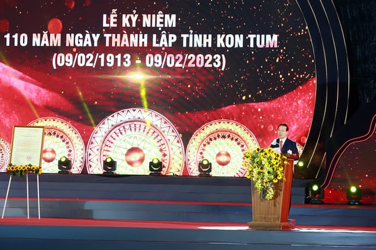 Thường trực Ban Bí thư dự Lễ kỷ niệm 110 năm thành lập tỉnh Kon Tum