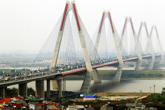 Cấm một chiều cầu Nhật Tân theo giờ để kiểm định cầu từ ngày 16-2