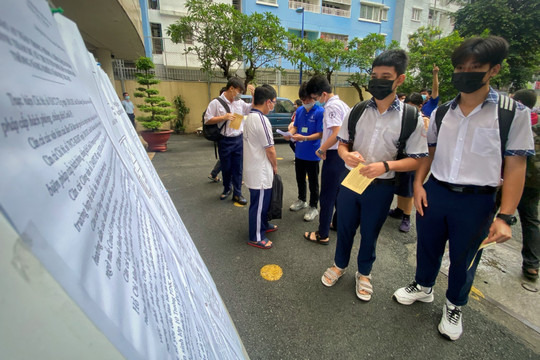 Thành phố Hồ Chí Minh công bố cấu trúc đề thi tuyển sinh lớp 10 công lập