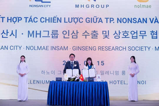Thành phố Nonsan (Hàn Quốc) ký kết thỏa thuận hợp tác chiến lược toàn diện 2 chiều trên các lĩnh vực với Tập đoàn MHGroup