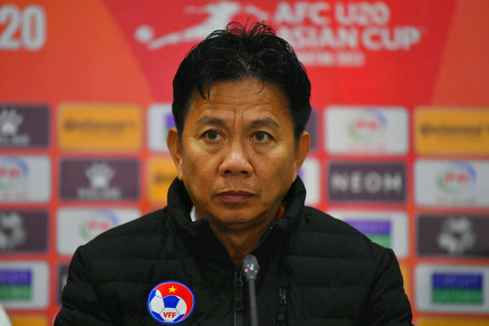 Huấn luyện viên Hoàng Anh Tuấn hài lòng với các cầu thủ U20 Việt Nam