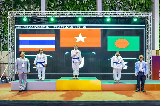 Đội tuyển jujitsu Việt Nam đứng hạng 4 tại Giải jujitsu vô địch châu Á 2023