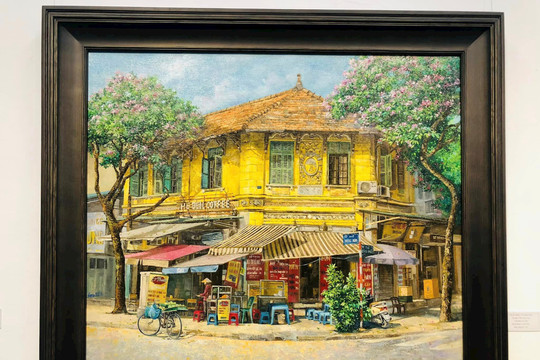 Ngắm “Phố xưa hè cũ” qua tác phẩm họa sĩ Trần Nam Long