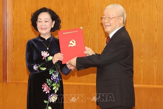 Đồng chí Trương Thị Mai giữ chức Thường trực Ban Bí thư khóa XIII