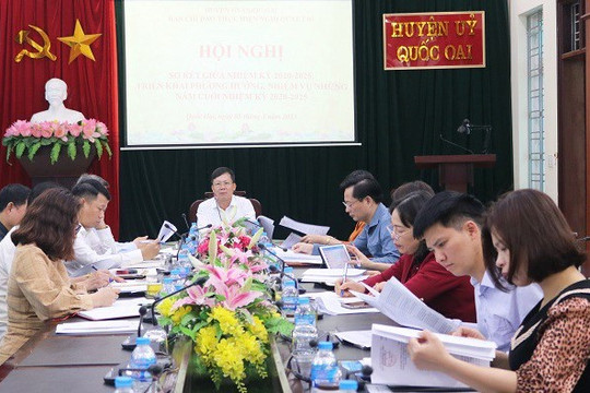 Huyện Quốc Oai có 41 tổ chức Đảng trong doanh nghiệp ngoài khu vực nhà nước