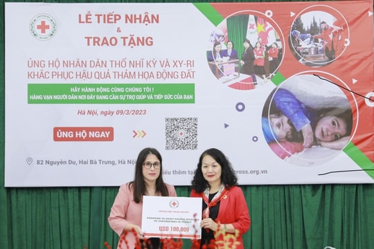 Việt Nam trao tặng 200.000 USD hỗ trợ người dân Thổ Nhĩ Kỳ và Syria khắc phục hậu quả động đất