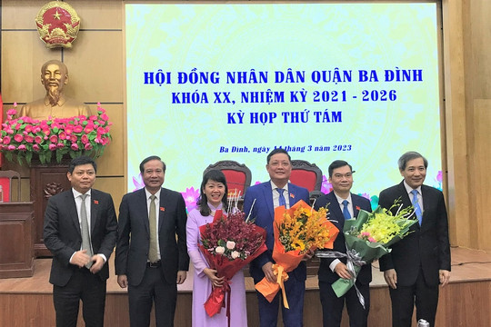 Đồng chí Hoàng Ngọc Sáu được bầu giữ chức Phó Chủ tịch HĐND quận Ba Đình