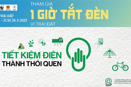 EVNHANOI kêu gọi tiết kiệm điện ủng hộ Giờ Trái đất 2023