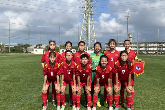 U17 nữ Việt Nam thắng đậm U17 nữ Malaysia trong chương trình giao hữu Jenesys 2023