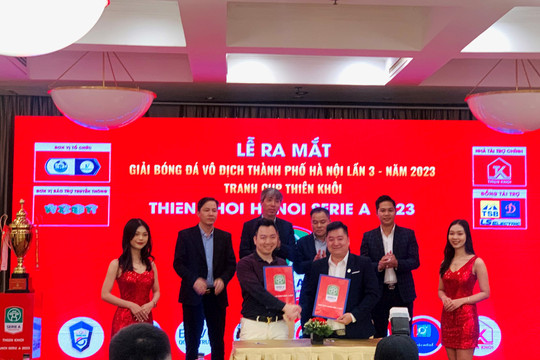 Đội vô địch Giải bóng đá vô địch thành phố Hà Nội 2023 nhận 50 triệu đồng tiền thưởng