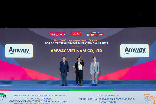 Amway Việt Nam được vinh danh là doanh nghiệp FDI tiên phong trong lĩnh vực chuyển đổi số tại Việt Nam