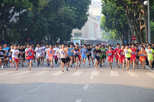 Ngày 26-3, Hà Nội tổ chức Ngày chạy Olympic và Lễ phát động Giải chạy Báo Hànộimới mở rộng lần thứ 48