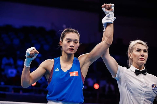 Võ sĩ Nguyễn Thị Tâm vào bán kết Giải vô địch boxing nữ thế giới 2023