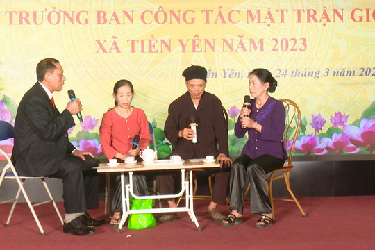 Xã Tiền Yên tổ chức hội thi Trưởng ban Công tác Mặt trận giỏi năm 2023