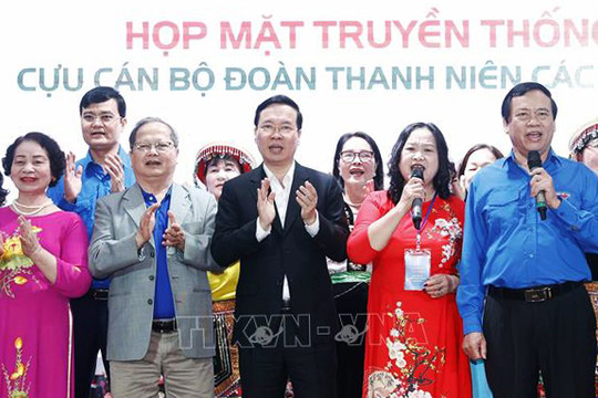 Chủ tịch nước Võ Văn Thưởng dự gặp mặt truyền thống cựu cán bộ Đoàn Thanh niên cộng sản Hồ Chí Minh các thời kỳ