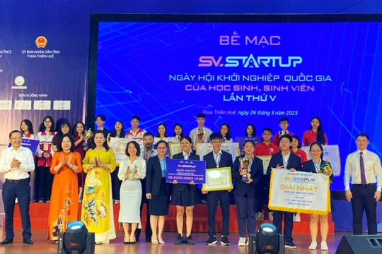 Học sinh Hà Nội có dự án đoạt giải Nhất cuộc thi khởi nghiệp toàn quốc