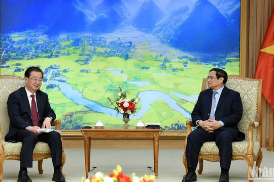 Thủ tướng Phạm Minh Chính tiếp Bí thư Tỉnh ủy Vân Nam, Trung Quốc