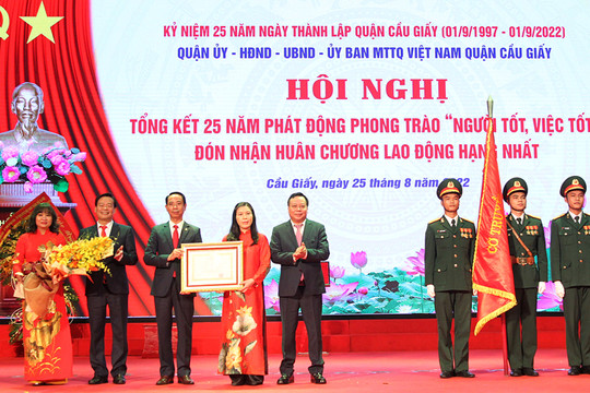 Hà Nội: Đề nghị khen thưởng cấp Nhà nước cho 3 tập thể