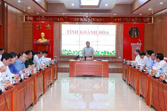 Thủ tướng Phạm Minh Chính: Khánh Hòa phải là cực tăng trưởng của vùng và cả nước