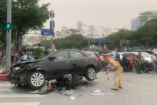 Khẩn trương khắc phục hậu quả vụ tai nạn giao thông tại khu vực đường Võ Chí Công