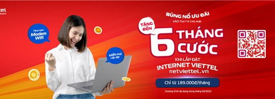 Lắp mạng Viettel Hà Nội ngày vàng tháng 4 giảm 20% khi lắp internet cáp quang wifi