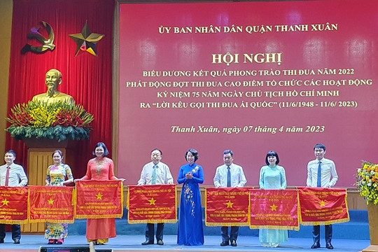 Quận Thanh Xuân phát động đợt thi đua cao điểm kỷ niệm 75 năm Ngày Chủ tịch Hồ Chí Minh ra Lời kêu gọi thi đua ái quốc