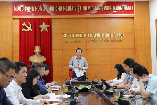 Sở Tư pháp Hà Nội tiếp tục duy trì việc bổ sung công chức tiếp nhận, giải quyết thủ tục hành chính