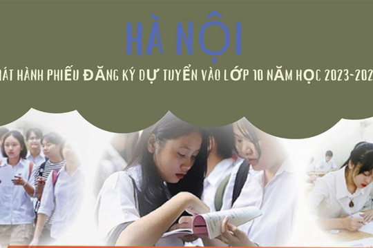 Hà Nội phát hành phiếu đăng ký dự tuyển vào lớp 10 năm học 2023-2024