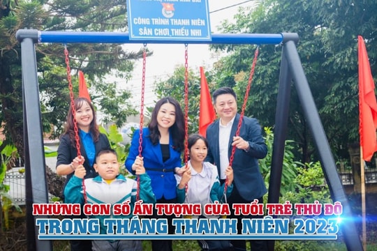 Những con số ấn tượng của tuổi trẻ Thủ đô trong Tháng Thanh niên năm 2023
