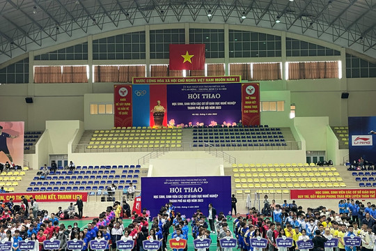 Hơn 600 vận động viên tranh tài tại Hội thao các cơ sở giáo dục nghề nghiệp trên địa bàn Hà Nội