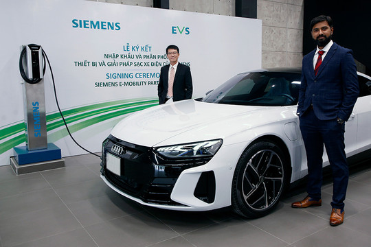 Người dùng ô tô điện tại Việt Nam sẽ có thêm lựa chọn giải pháp sạc từ Siemens