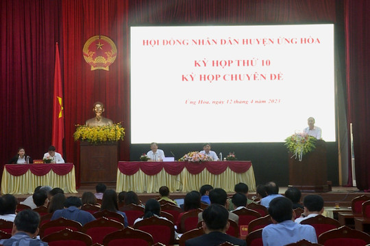 HĐND huyện Ứng Hòa thông qua nhiều chương trình kinh tế - xã hội quan trọng