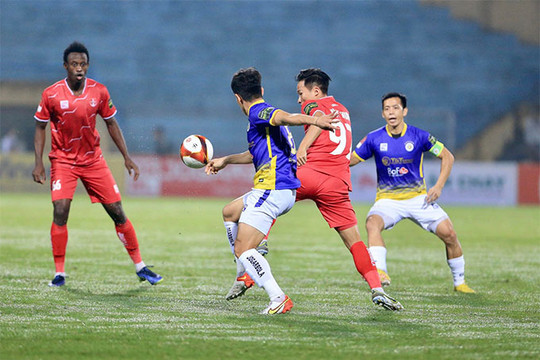 Thắng đậm Hải Phòng FC, Hà Nội FC tái chiếm ngôi đầu bảng