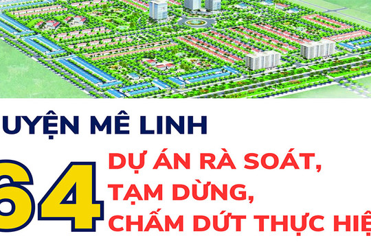 Hà Nội yêu cầu rà soát, tạm dừng, chấm dứt thực hiện 64 dự án tại huyện Mê Linh