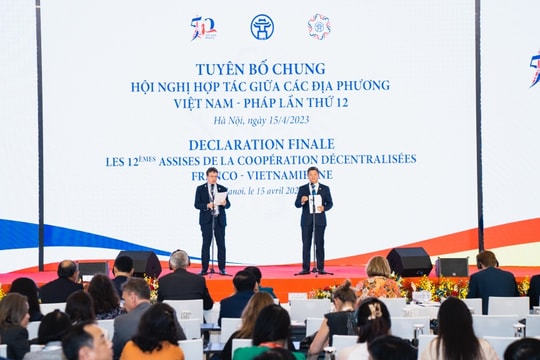 Tuyên bố chung Hội nghị hợp tác giữa các địa phương Việt Nam - Pháp