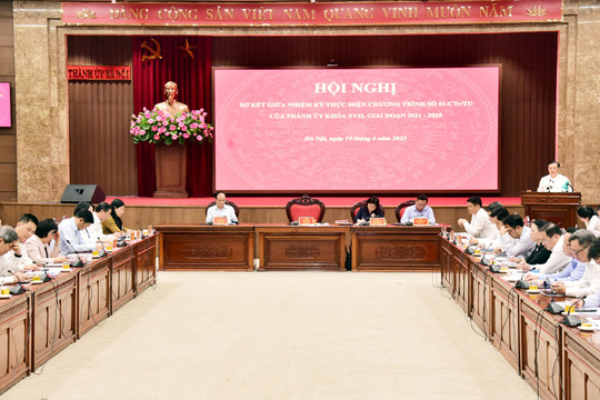Vượt nhiều chỉ tiêu Chương trình số 01-CTr/TU của Thành ủy Hà Nội