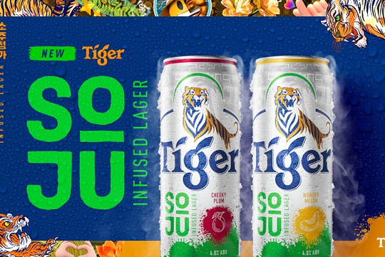 Tiger Beer ra mắt Tiger Soju Infused Lager hoàn toàn mới, hương vị sảng khoái độc đáo và trải nghiệm uống mới lạ