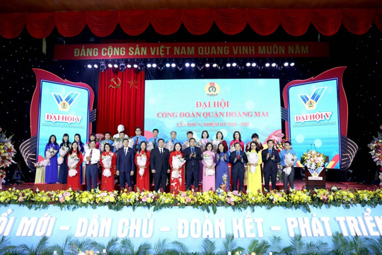 Đồng chí Bùi Thị Ngọc Thủy tái đắc cử Chủ tịch LĐLĐ quận Hoàng Mai